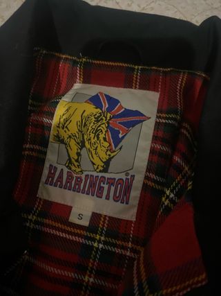 Chaqueta Harrington Negra Talla S