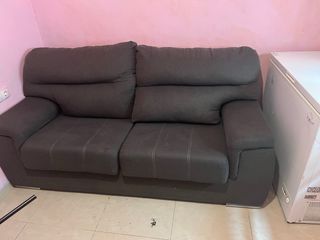 Sofá de 3 plazas negro