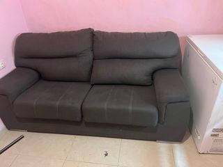 Sofá de 3 plazas negro