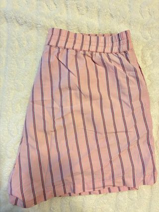 Pantalones cortos Stradivarius rayas rosas