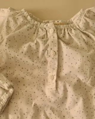 Blusinha Zara Mini 3-6 Meses Estrelas