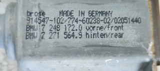 ELEVALUNAS DELANTERO DERECHO BMW SERIE 5 LIM. (F1
