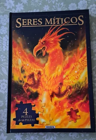 Libro Puzzles Seres Míticos 4x96 Piezas
