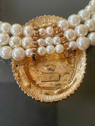 Collana Girocollo Perle Vintage Anni '80