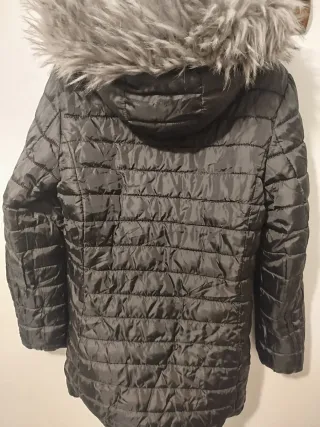 Cazadora reversible gris y negra