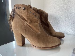 Botín Serraje Alpe Marrón con Estrellas