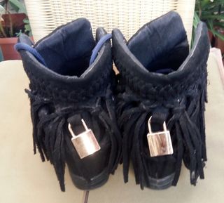 Botines cuña interior H&D T. 35 negros