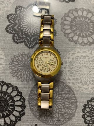 Orologio da polso da uomo in oro e argento