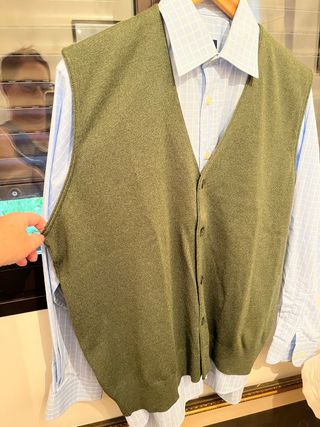 Chaleco DUSEN punto verde talla 56
