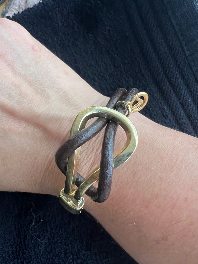 Pulsera Viceroy Piel Marrón y Dorada