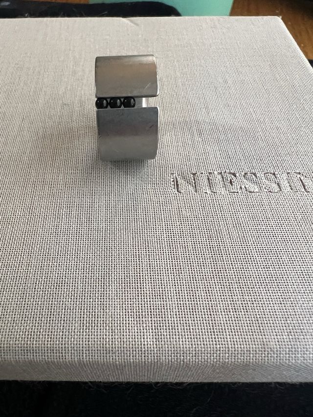 Anillo Niessing Acero y Ónix