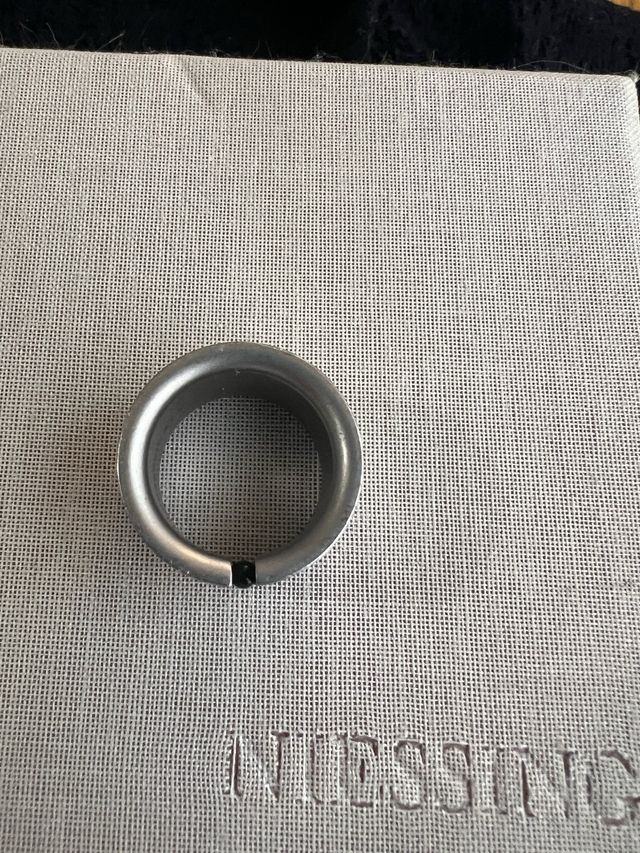 Anillo Niessing Acero y Ónix