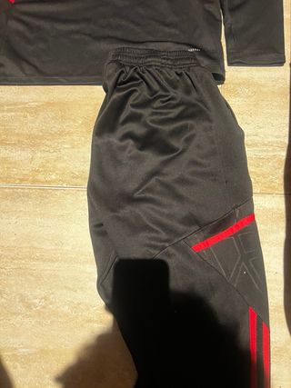 Chándal Bayern Múnich Adidas Negro/Rojo Talla S