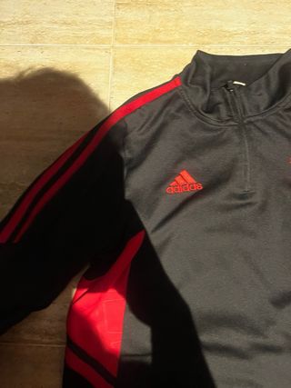 Chándal Bayern Múnich Adidas Negro/Rojo Talla S