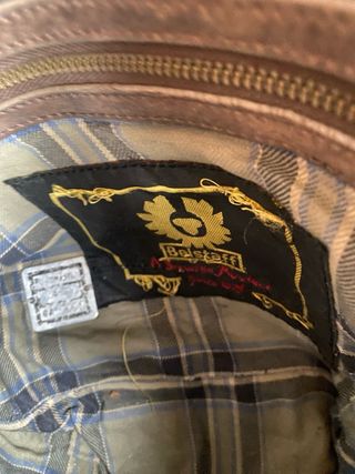 Bolso Belstaff Piel Marrón Dorado