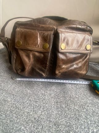 Bolso Belstaff Piel Marrón Dorado