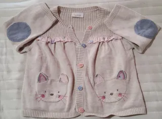 Conjunto vestido rosa niña 9-12 meses