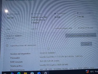 PC Gaming I7 16GB RAM HD 4000