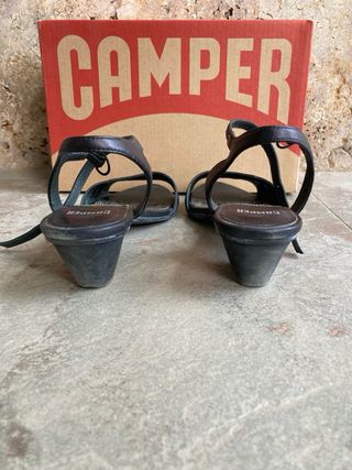 Sandalias Camper Negras Mujer