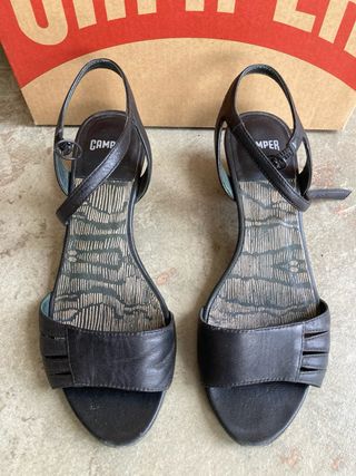 Sandalias Camper Negras Mujer