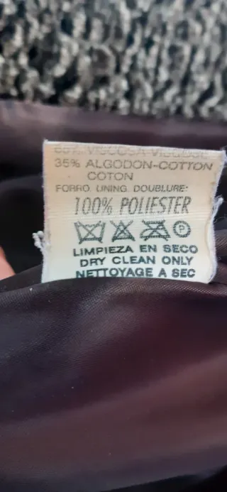 Abrigo piel sintética marrón