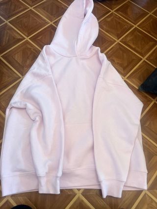 Sudadera rosa con capucha