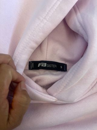 Sudadera rosa con capucha