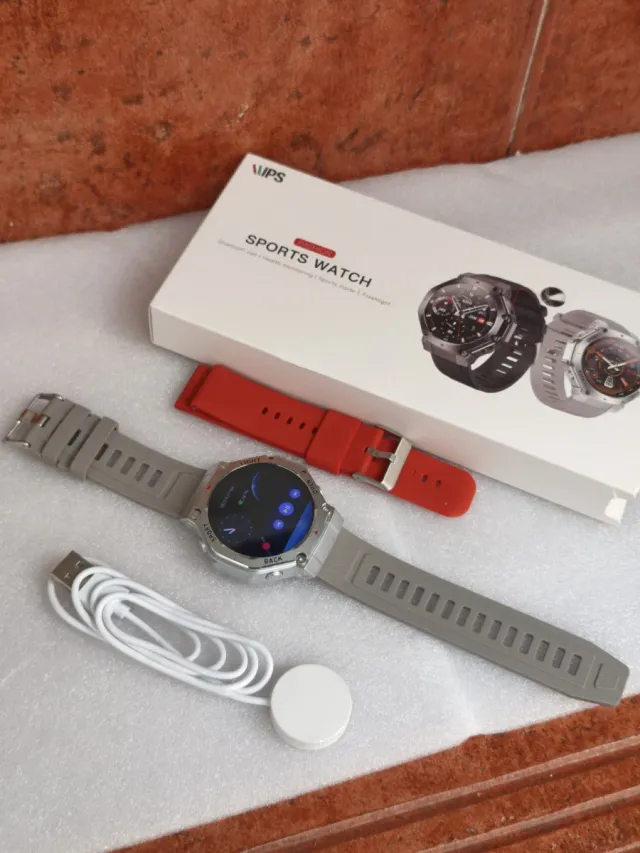 Reloj WIPS Deportivo Plata y Rojo