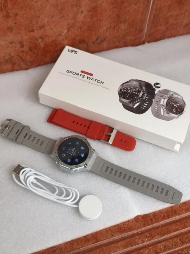 Reloj WIPS Deportivo Plata y Rojo