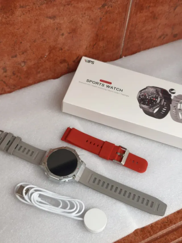 Reloj WIPS Deportivo Plata y Rojo