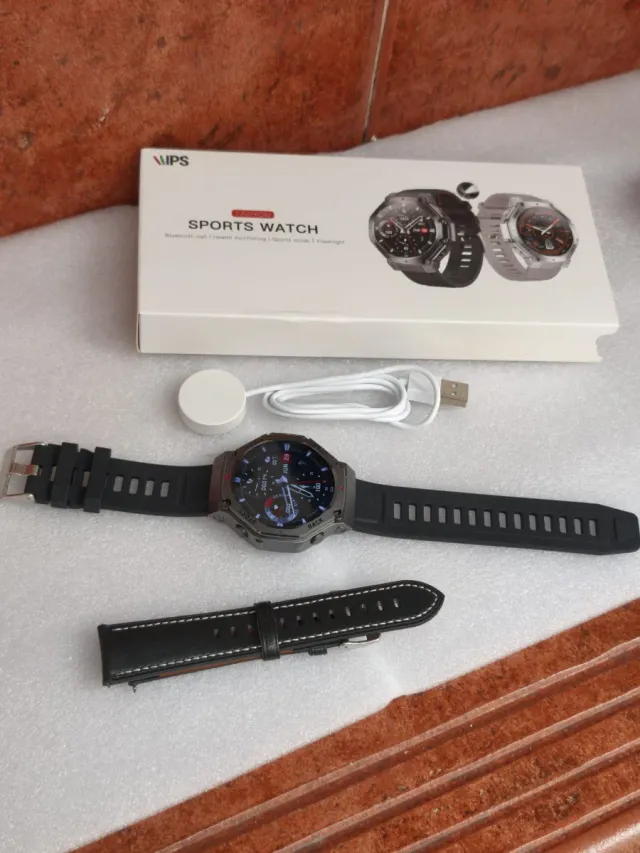 Reloj Inteligente IPS Deportivo Negro/Plateado