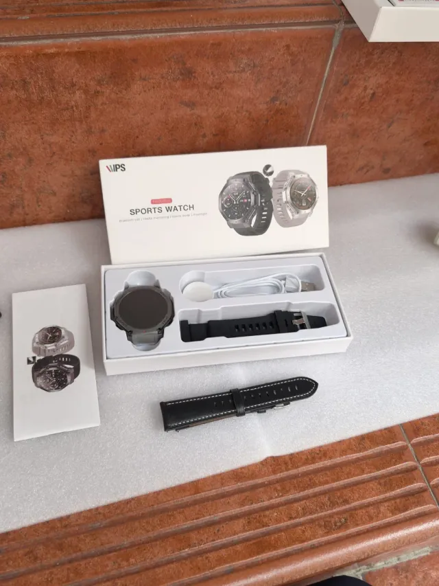 Reloj Inteligente IPS Deportivo Negro/Plateado