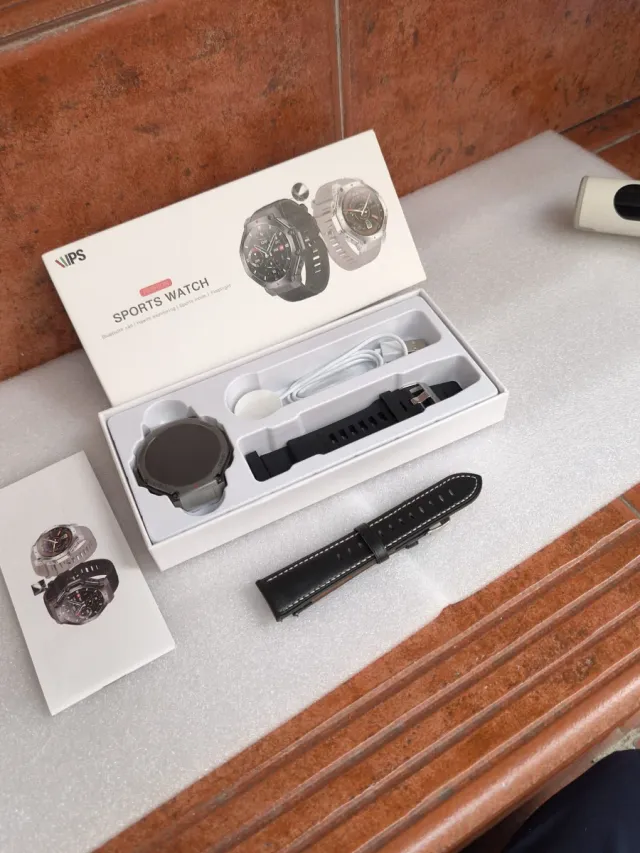 Reloj Inteligente IPS Deportivo Negro/Plateado