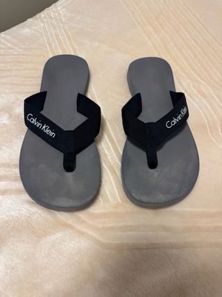 Chanclas Calvin Klein Talla 43 Negras/Grises