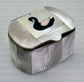Cajitas de metal vintage nacaradas dos tamaños