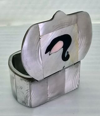 Cajitas de metal vintage nacaradas dos tamaños