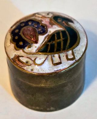 Cajitas de metal vintage nacaradas dos tamaños