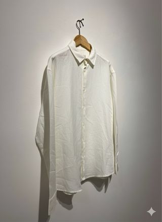 Camisa Lino Zara Blanca L