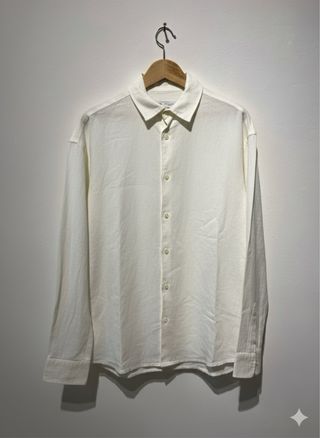 Camisa Lino Zara Blanca L