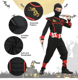Costume da Ninja Bambino Nero