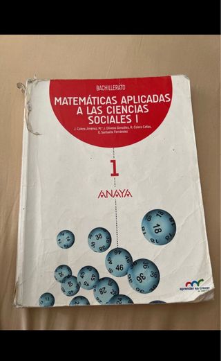 Matemáticas aplicadas a las ciencias sociales 