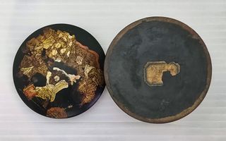 Cajita china lacada negra siglo XIX