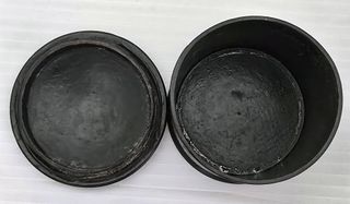 Cajita china lacada negra siglo XIX