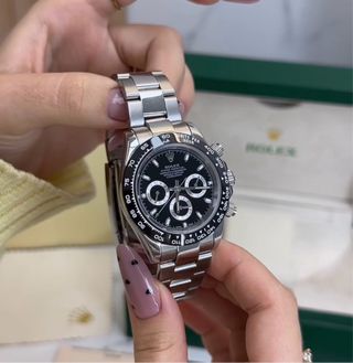 Rolex Daytona Negro/Plata