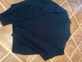 Jersey de rayas beige y negro