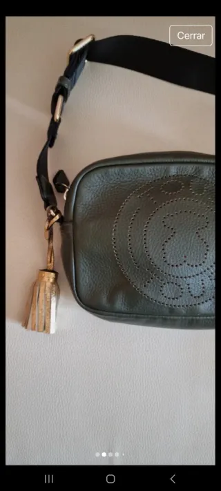 Bolso Tous bandolera verde con detalle dorado