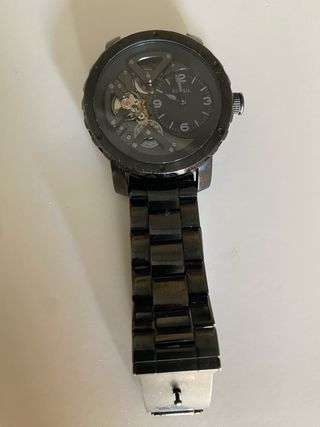 Reloj Fossil Negro y Plateado