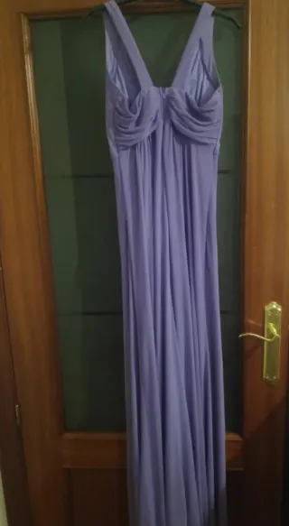 Vestido de fiesta largo Talla S-M lila. Como nuevo