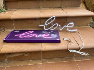 Luz Neón LED USB Love Rosa