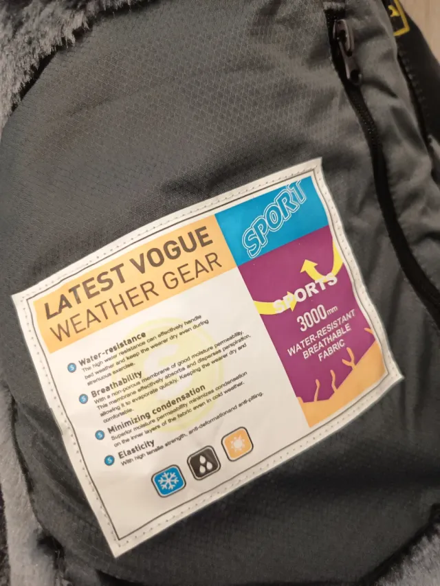 Giaccone da sci Kefitved uomo nero/grigio